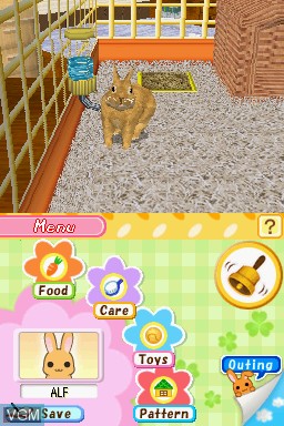 Image in-game du jeu Bunnyz sur Nintendo DS