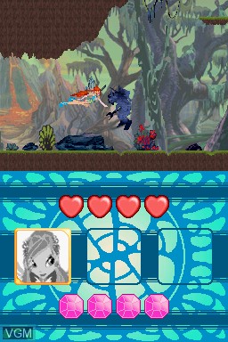 Image in-game du jeu Winx Club - Mission Enchantix sur Nintendo DS