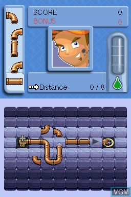 Image in-game du jeu Pipe Mania sur Nintendo DS