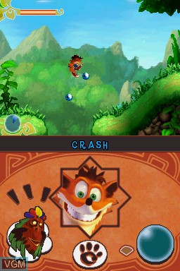 Image in-game du jeu Crash - Mind Over Mutant sur Nintendo DS