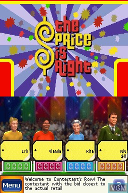 Image in-game du jeu Price is Right, The sur Nintendo DS