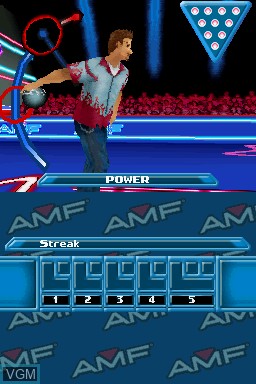 Image in-game du jeu AMF Bowling Pinbusters! sur Nintendo DS
