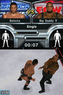 Image in-game du jeu WWE SmackDown vs. Raw 2009 sur Nintendo DS
