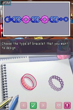Image in-game du jeu Let's Play Fashion Designer sur Nintendo DS