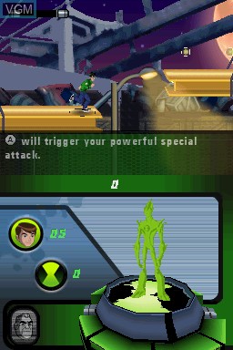 Image in-game du jeu Ben 10 - Alien Force sur Nintendo DS