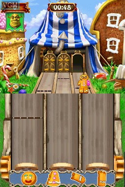 Image in-game du jeu Shrek's Carnival Craze sur Nintendo DS