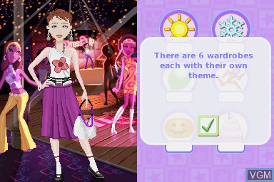 Image in-game du jeu My Dress-Up sur Nintendo DS