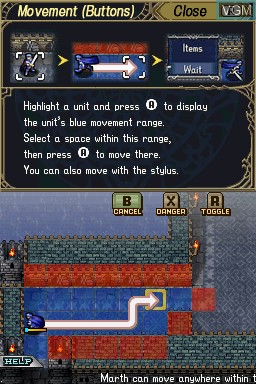 Image in-game du jeu Fire Emblem - Shadow Dragon sur Nintendo DS