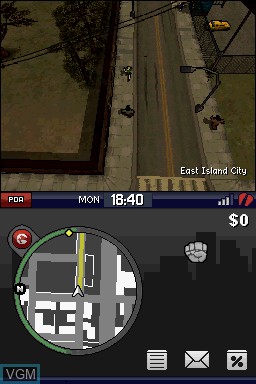 Image in-game du jeu Grand Theft Auto - Chinatown Wars sur Nintendo DS