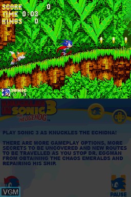 Image in-game du jeu Sonic Classic Collection sur Nintendo DS