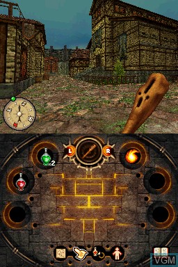 Image in-game du jeu Fighting Fantasy - The Warlock of Firetop Mountain sur Nintendo DS