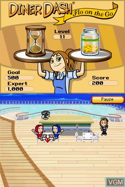 Image in-game du jeu Diner Dash - Flo on the Go sur Nintendo DS