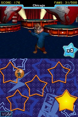 Image in-game du jeu Alvin and the Chipmunks - The Squeakquel sur Nintendo DS