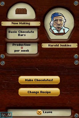 Image in-game du jeu Chocolatier sur Nintendo DS