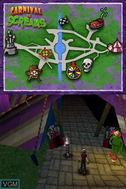Image in-game du jeu Goosebumps HorrorLand sur Nintendo DS