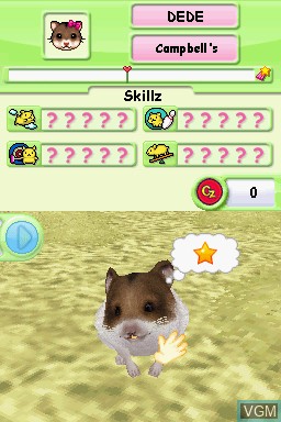Image in-game du jeu Petz - Hamsterz Superstarz sur Nintendo DS