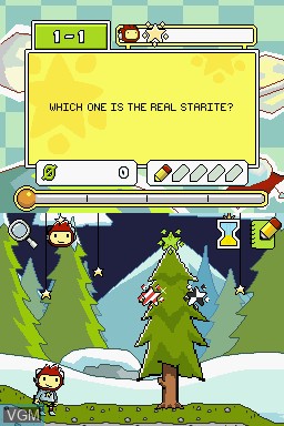 Image in-game du jeu Super Scribblenauts sur Nintendo DS