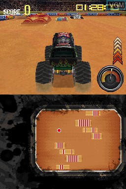 Image in-game du jeu Monster Jam - Path of Destruction sur Nintendo DS