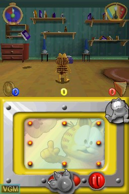Image in-game du jeu Garfield Gets Real sur Nintendo DS