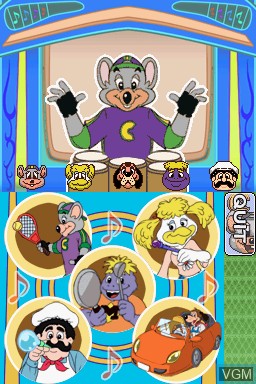 Image in-game du jeu Chuck E. Cheese's Game Room sur Nintendo DS