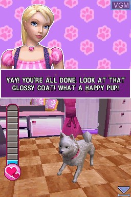 Image in-game du jeu Barbie - Groom and Glam Pups sur Nintendo DS