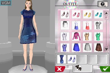 Image in-game du jeu Imagine Fashion Stylist sur Nintendo DS