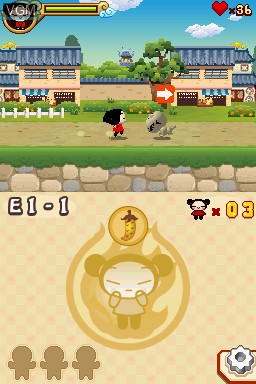 Image in-game du jeu Pucca Power Up sur Nintendo DS