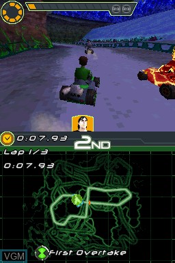 Image in-game du jeu Ben 10 - Galactic Racing sur Nintendo DS