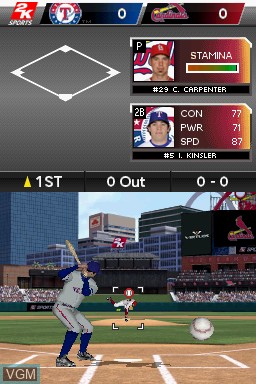 Image in-game du jeu Major League Baseball 2K12 sur Nintendo DS