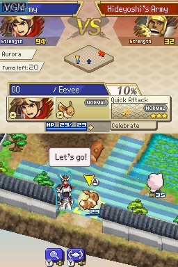 Image in-game du jeu Pokemon Conquest sur Nintendo DS