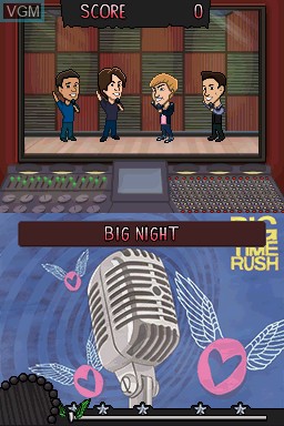 Image in-game du jeu Big Time Rush - Backstage Pass sur Nintendo DS