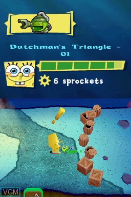 Image in-game du jeu SpongeBob SquarePants - Plankton's Robotic Revenge sur Nintendo DS