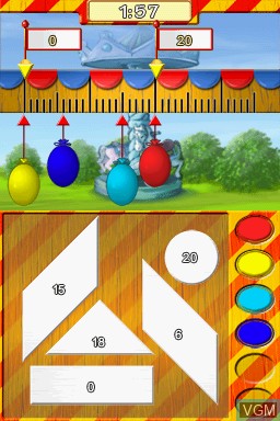 Image in-game du jeu Kids Learn Math - A+ Edition sur Nintendo DS