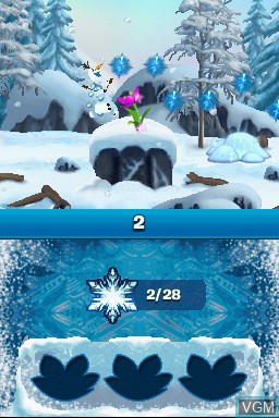 Image in-game du jeu Frozen - Olaf's Quest sur Nintendo DS