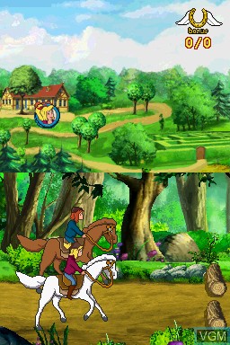Image in-game du jeu Best of Bibi Und Tina - Die Grosse Schnitzeljagd + Das Grosse Unwetter sur Nintendo DS