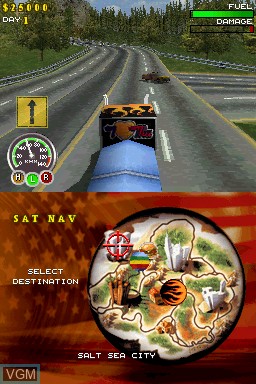 Image in-game du jeu Big Mutha Truckers sur Nintendo DS