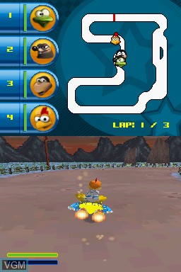 Image in-game du jeu Crazy Chicken - Star Karts sur Nintendo DS
