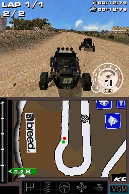 Image in-game du jeu DiRT 2 sur Nintendo DS
