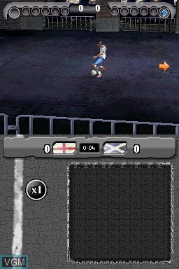 Image in-game du jeu FIFA Street 2 sur Nintendo DS