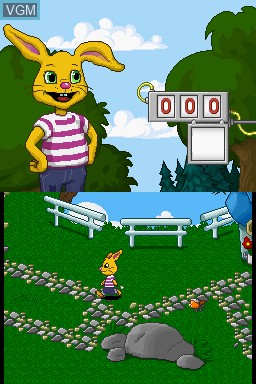Image in-game du jeu Josefiina Alkupolku - Matematiikka - Sumua Lukukylan ylla sur Nintendo DS
