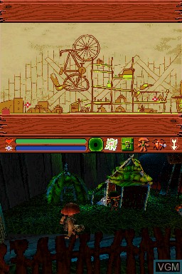 Image in-game du jeu Mushroom Men - Rise of the Fungi sur Nintendo DS