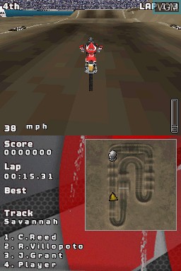 Image in-game du jeu MX vs. ATV Untamed sur Nintendo DS