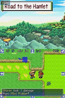 Image in-game du jeu Mystery Dungeon - Shiren the Wanderer sur Nintendo DS