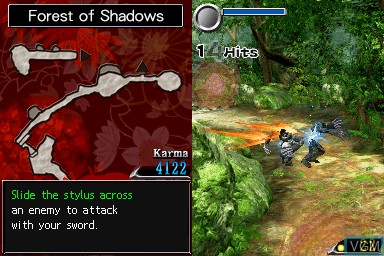 Image in-game du jeu Ninja Gaiden - Dragon Sword sur Nintendo DS