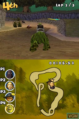 Image in-game du jeu Shrek Smash n' Crash Racing sur Nintendo DS