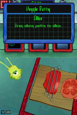 Image in-game du jeu SpongeBob SquarePants Frantic Fry Cook sur Nintendo DS