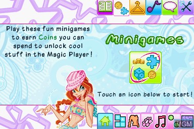Image in-game du jeu Winx Club - Your Magic Universe sur Nintendo DS