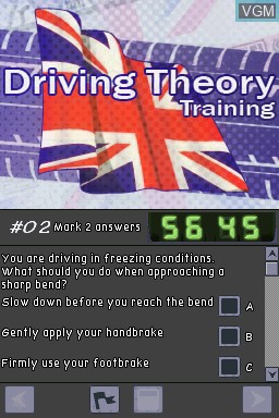 Image in-game du jeu Driving Theory Training 2009/2010 Edition sur Nintendo DS