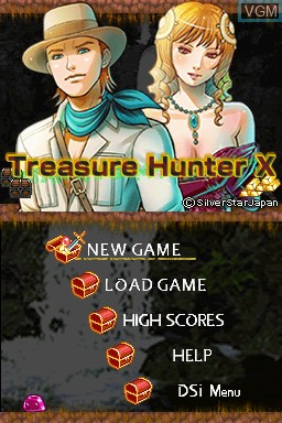 Image de l'ecran titre du jeu Treasure Hunter X sur Nintendo DSi
