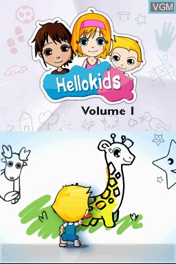 Image de l'ecran titre du jeu Hellokids - Vol. 1 - Coloring and Painting! sur Nintendo DSi